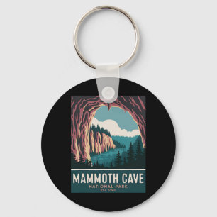 Mammoth Cave National Park Vintage Kamperen Wandel Sleutelhanger