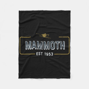 Mammoth Est 1953 Ski Voor Bergskiërs Fleece Deken