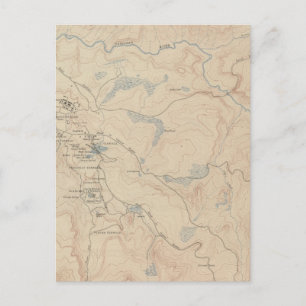 Mammoth Hot Springs en Vicinity 2 Briefkaart