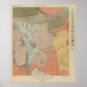 Mammoth Hot Springs en Vicinity 2 Poster