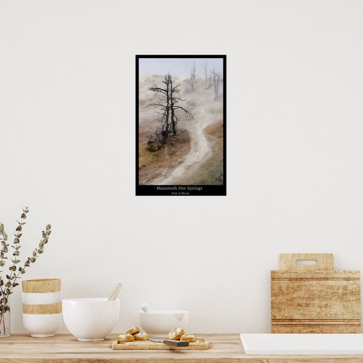 Mammoth Hot Springs Poster (Keuken)