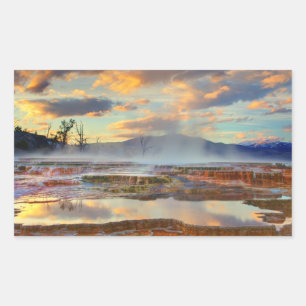 Mammoth Hot Springs Rechthoekige Sticker