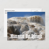 Mammoth Hot Springs, Yellowstone National Park Briefkaart (Voorkant / Achterkant)