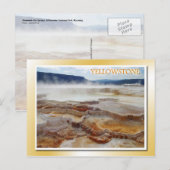 Mammoth Hot Springs, Yellowstone National Park Briefkaart (Voorkant / Achterkant)