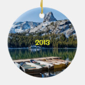 Mammoth Lakes Aandenken Keramisch Ornament (Achterkant)