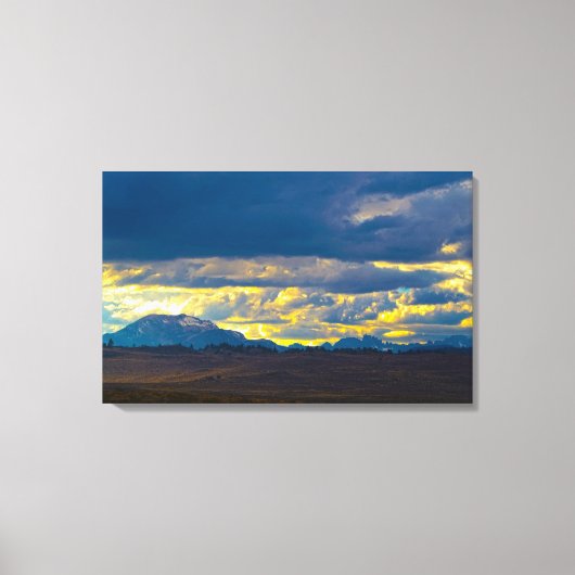 Mammoth Lakes Area HDR Canvas Afdruk (Voorkant)