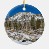 Mammoth Lakes, CA Keramisch Ornament (Achterkant)