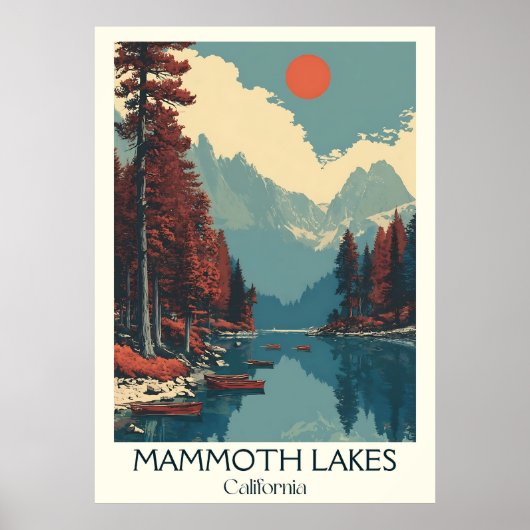 Mammoth Lakes California Art Print | bergmeer (Voorkant)