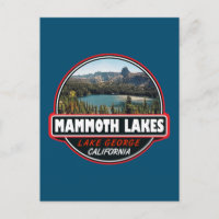 Mammoth Lakes California Travel Art Emblem