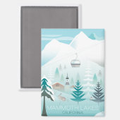 Mammoth Lakes koelkastmagneet Magneet (Voorkant / Achterkant)