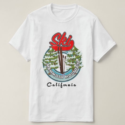 Mammoth Mountain California logo T-shirt (Design voorkant)