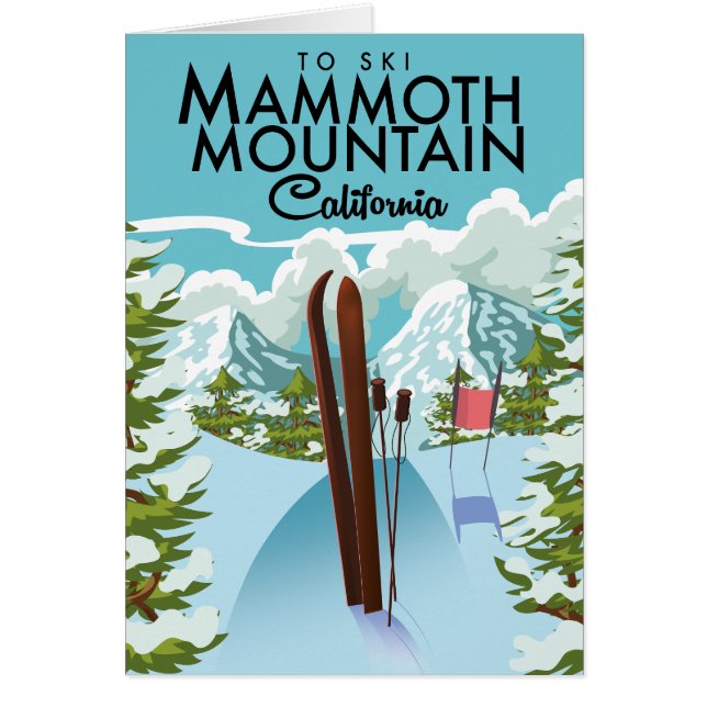 Mammoth Mountain California naar ski (Voorkant)