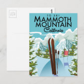 Mammoth Mountain California naar ski Briefkaart (Voorkant / Achterkant)