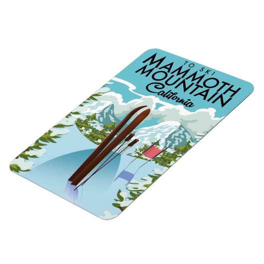 Mammoth Mountain California naar ski Magneet (Linkerzijde)