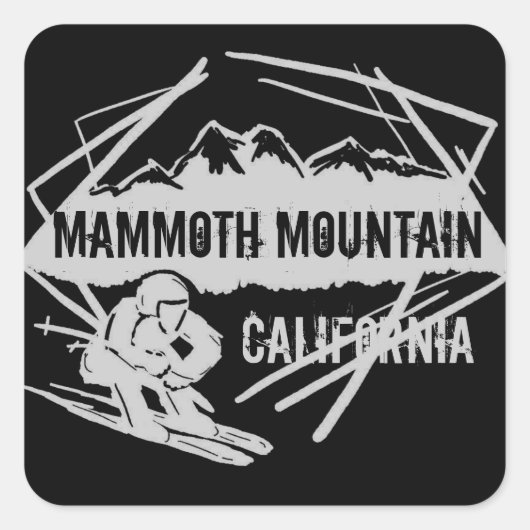 Mammoth Mountain California ski berg stickers (Voorkant)