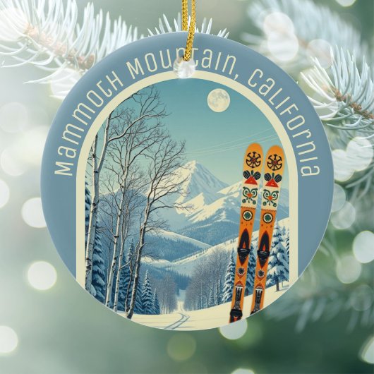 Mammoth Mountain California ski souvenir Keramisch Ornament