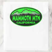 Mammoth Mountain Californië ovale stickers (Tas)