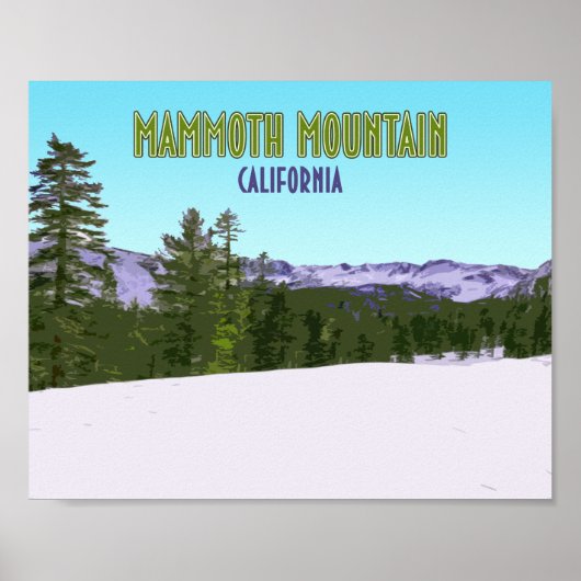 Mammoth Mountain Ski Resort California  Poster (Voorkant)