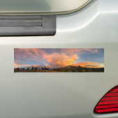 Mammoth Mountain Sunset van Minaret Summit Bumpersticker (Op auto)