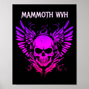 Mammoth Music Wvh Grappig Vintage Design Schedel V Poster