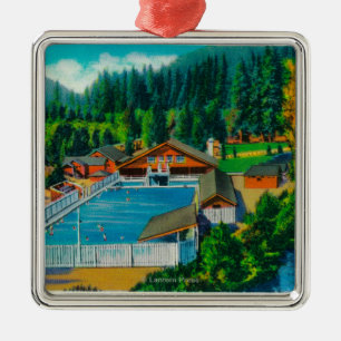 Mammoth Pool op Sol Duc Hot Springs Metalen Ornament