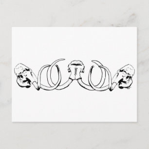 Mammoth Skull Briefkaart