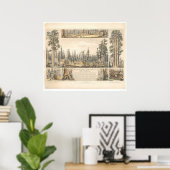 Mammoth Tree Grove (0976A) Poster (Thuiskantoor)