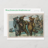 Mammouths de la carte de Noël (Devant / Derrière)