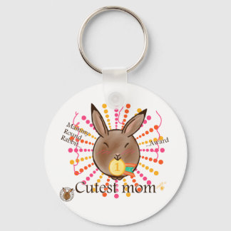 Mammy Round Rabbit-Cutest mammie-sleutelhangers Sleutelhanger