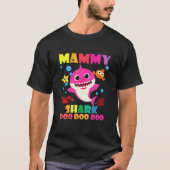 Mammy Shark Doo Funny Baby Papa Kinder T-shirt (Voorkant)