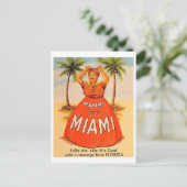 Mammy uit Miami, grappige vintage Briefkaart (Staand voorkant)