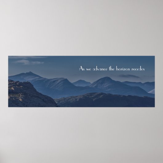 Mamores in Dusk, Schotland Poster (Voorkant)
