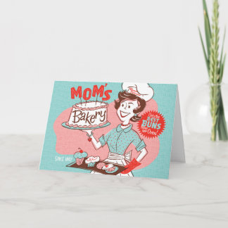 Mam's Bakery Retro Moederdag Card Kaart
