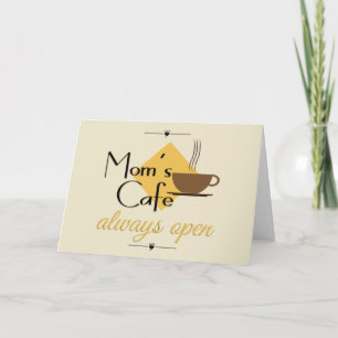 Mam's cafe altijd open kaart