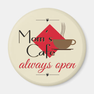 Mam's cafe altijd open magneet