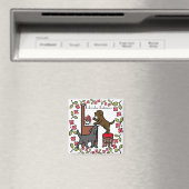 Mam's Chocolade Lab en Black Lab Magneet (Insitu (Vaatwasser))