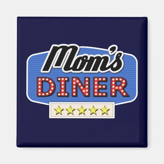 Mam's Diner - Fun Mam Life Magnet Magneet (Voorkant)