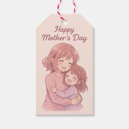 Mam's favoriete kleurenkaart cadeaulabel (Voorkant)