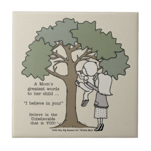 Mam's grootste woorden tegeltje