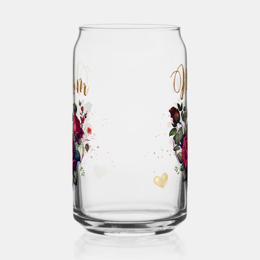 Mam's hart blikvorm glas (Rechts)