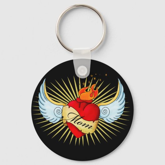 Mam's hart sleutelhanger (Voorkant)