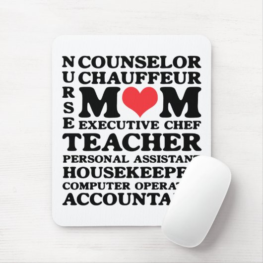 Mam's Jobs Moederdag Mousepad Muismat (Met muis)