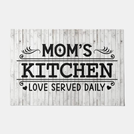 Mam's Keuken hield van woordkunst Deurmat (Voorkant)