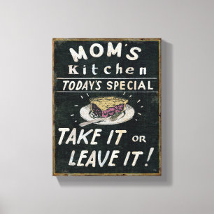 Mam's Kitchen Canvas Afdruk