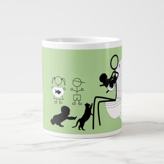 Mam's leven extra grote beker (Voorkant)