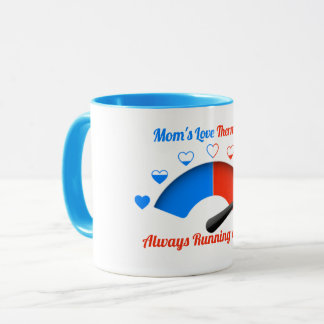 Mam's Love Thermometer Heart Gage Coffee Mok