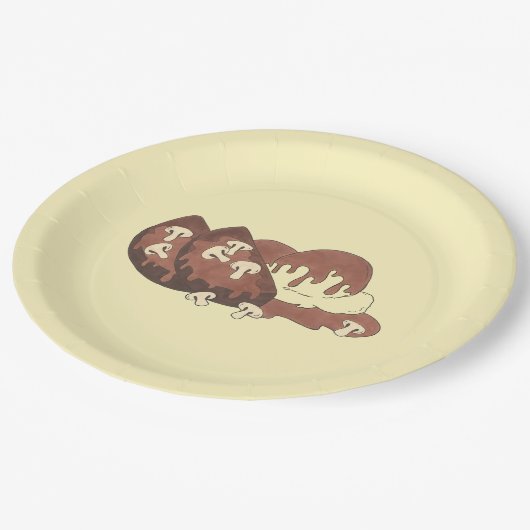 Mam's Meatloaf Home Cooking Mashed Potates Gravy Papieren Bordje (Gekanteld)