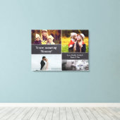 "Mam's Memory Canvas: Gepersonaliseerde fotocollag Canvas Afdruk (Insitu (Houten vloer))