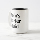 Mam's Starter Fluid Funny Morning Moederdag Tweekleurige Koffiemok (Voorkant links)