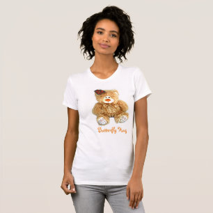 Mam's t-shirt met Teddy Bear en Butterfly HUG